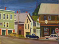 Painting entitled Crossroads in Danville