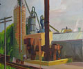 Painting entitled Factory in the Woods